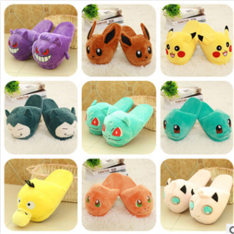 New Pokemon Pokémon Snake Pokemon Pokemon Pikachu Plush Home Indoor Cotton Slippers