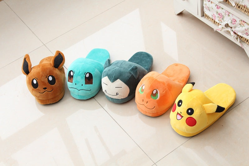 New Pokemon Pokémon Snake Pokemon Pokemon Pikachu Plush Home Indoor Cotton Slippers