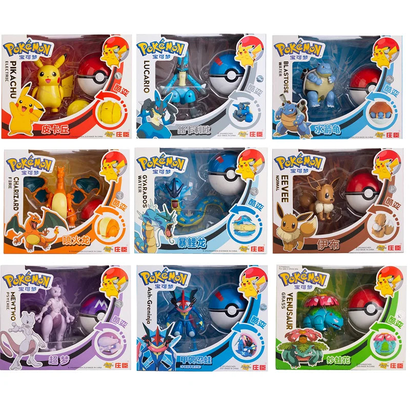 Pokemon Anime Figures Charizard Pikachu Gyarados Toy Mode